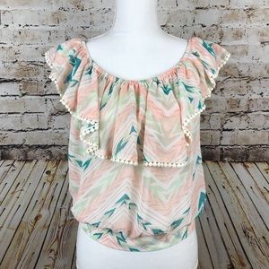 Charlotte Russe NWT Aztec Boho Blouse Medium